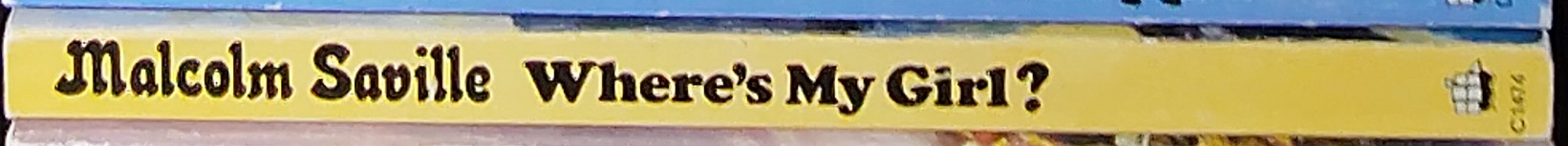 Malcolm Saville  WHERE'S MY GIRL? spine of book image