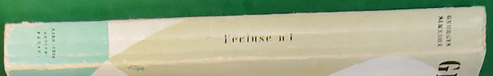 Georges Simenon  L'ECLUSE No.1 (MAIGRET) spine of book image