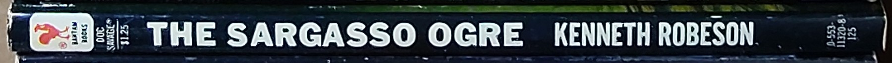 Kenneth Robeson  DOC SAVAGE: THE SARGASSO OGRE spine of book image