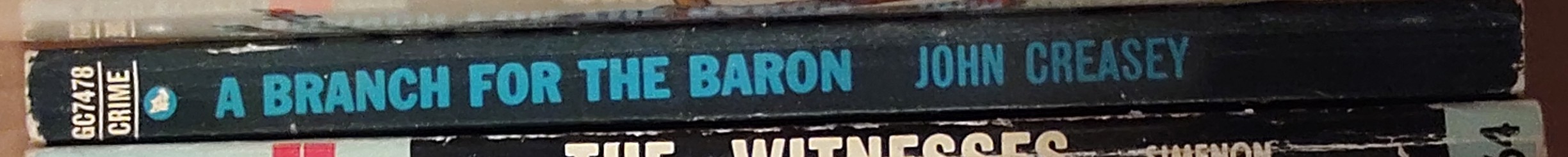 Anthony Morton  A BRANCH FOR THE BARON spine of book image