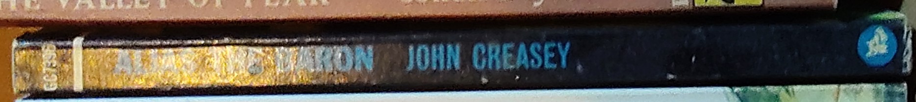 Anthony Morton  ALIAS THE BARON spine of book image