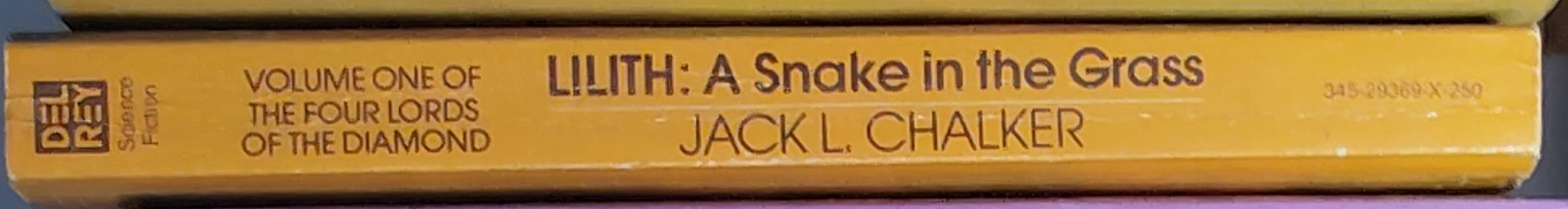 Jack L. Chalker  LILITH: A SNAKE IN THE GRASS spine of book image