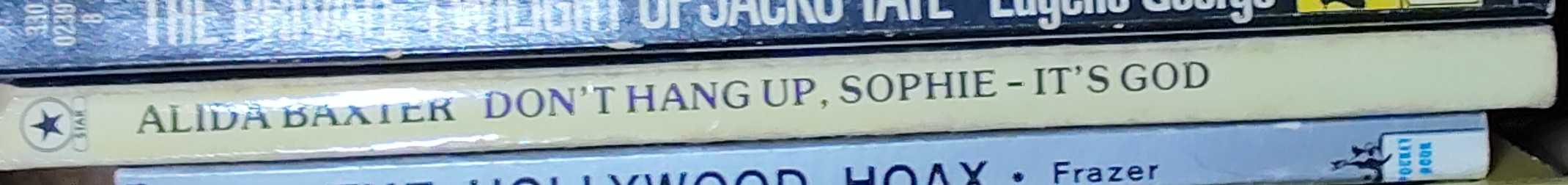 Alida Baxter  DON'T HANG UP, SOPHIE - IT'S GOD spine of book image