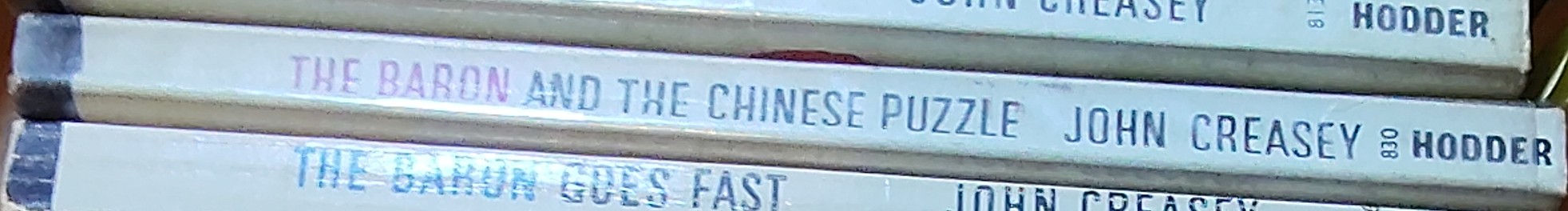 Anthony Morton  THE BARON AND THE CHINESE PUZZLE spine of book image