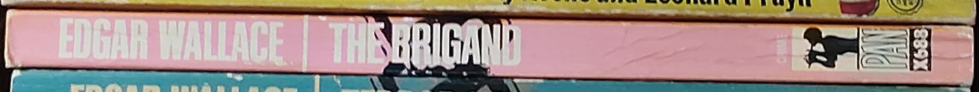 Edgar Wallace  THE BRIGAND spine of book image