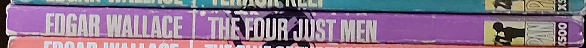 Edgar Wallace  THE FOUR JUST MEN spine of book image