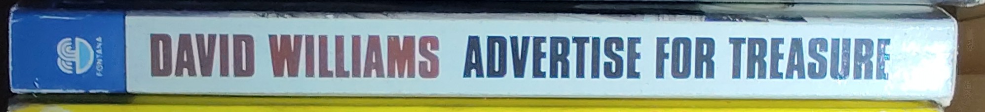 David Williams  ADVERTISE FOR TREASURE spine of book image