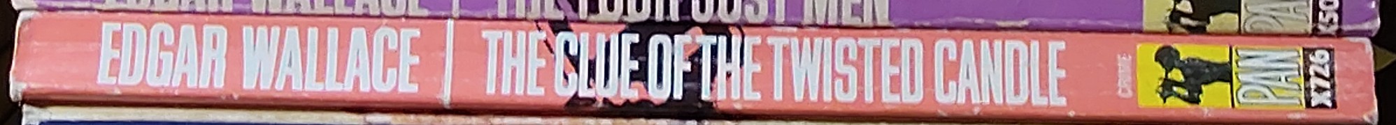 Edgar Wallace  THE CLUE OF THE TWISTED CANDLE spine of book image