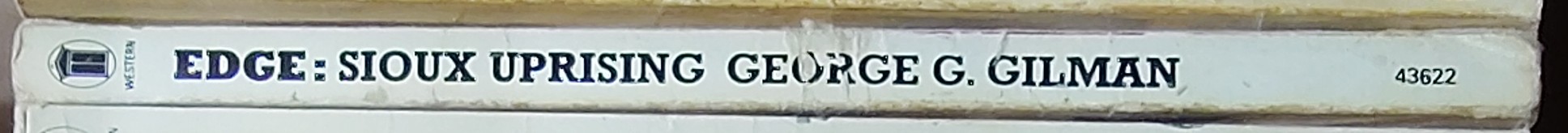 George G. Gilman  EDGE 11: SIOUX UPRISING spine of book image