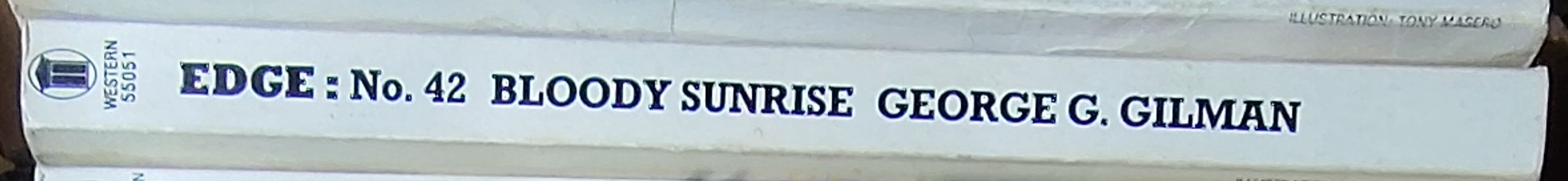 George G. Gilman  EDGE 42: BLOODY SUNRISE spine of book image