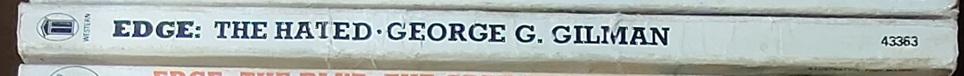 George G. Gilman  EDGE 33: THE HATED spine of book image