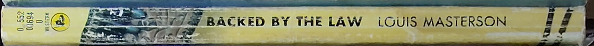 Louis Masterson  BACKED BY THE LAW spine of book image