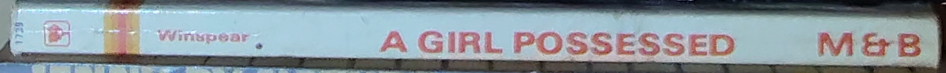 Violet Winspear  A GIRL POSSESSED spine of book image