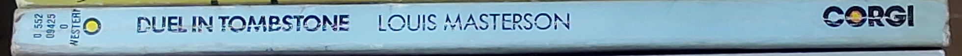 Louis Masterson  DUEL IN TOMBSTONE spine of book image