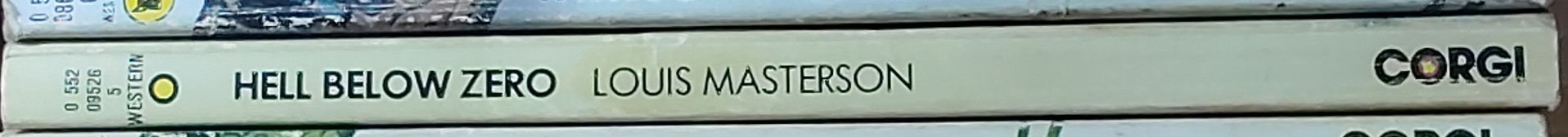 Louis Masterson  HELL BELOW ZERO spine of book image