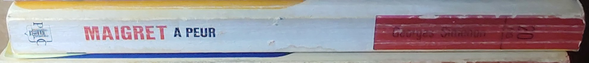 Georges Simenon  MAIGRET A PEUR spine of book image