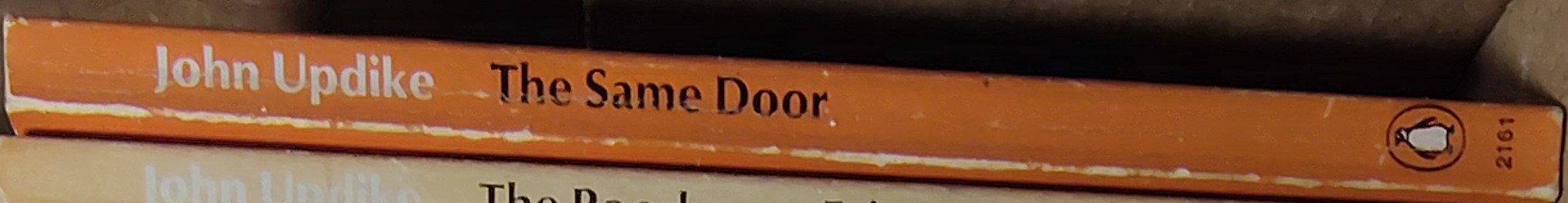 John Updike  THE SAME DOOR spine of book image