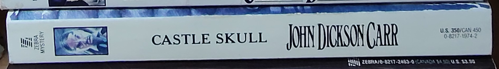 John Dickson Carr  CASTLE SKULL spine of book image