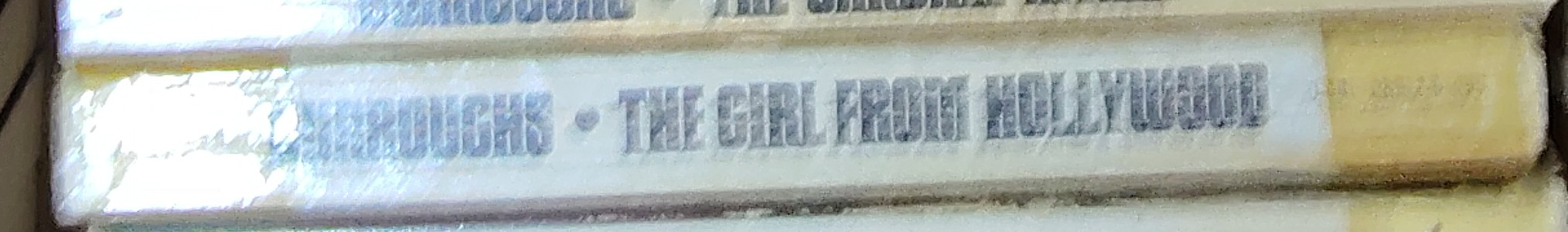 Edgar Rice Burroughs  THE GIRL FROM HOLLYWOOD spine of book image