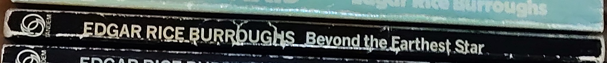 Edgar Rice Burroughs  BEYOND THE FARTHEST STAR spine of book image