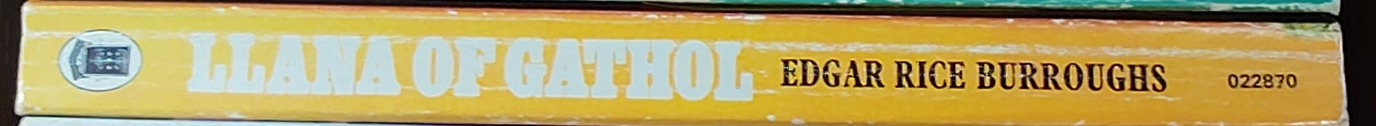 Edgar Rice Burroughs  LLANA OF GATHOL spine of book image
