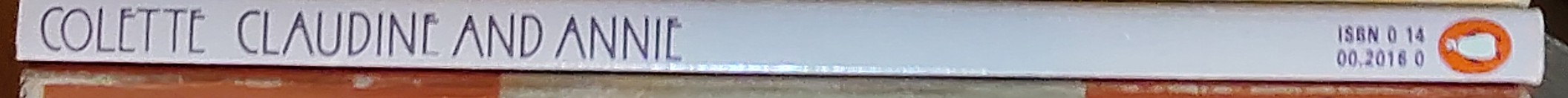 Colette   CLAUDINE AND ANNIE spine of book image