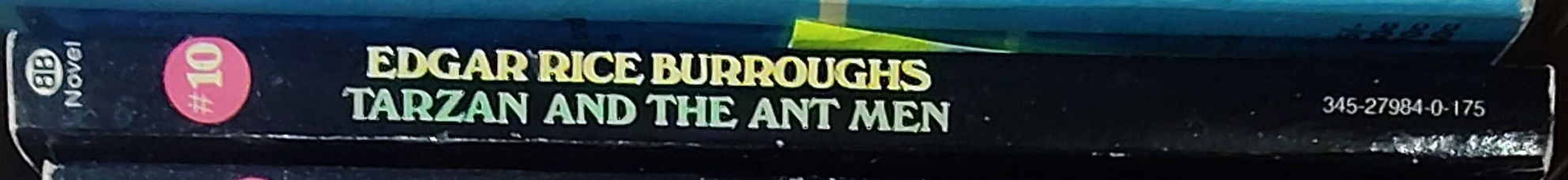 Edgar Rice Burroughs  TARZAN AND THE ANT MEN spine of book image