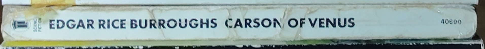 Edgar Rice Burroughs  CARSON OF VENUS spine of book image