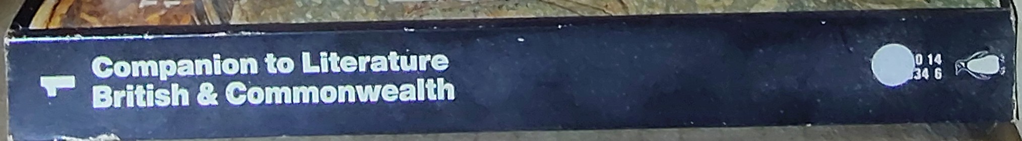 David Daiches  BRITISH & COMMONWEALTH LITERATURE spine of book image