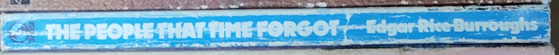 Edgar Rice Burroughs  THE PEOPLE THAT TIME FORGOT spine of book image