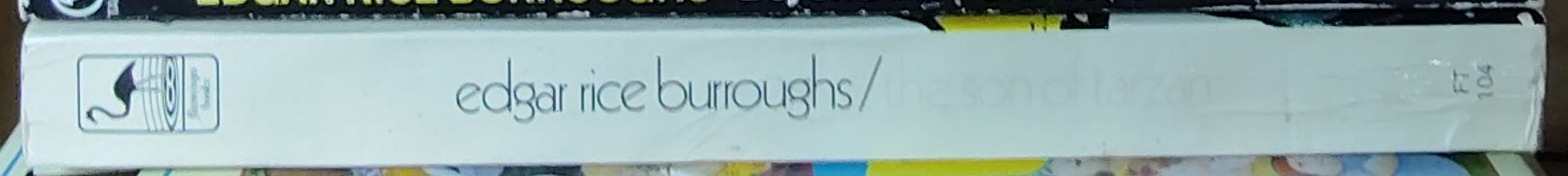 Edgar Rice Burroughs  THE SON OF TARZAN spine of book image