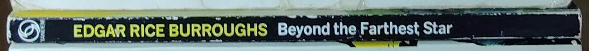 Edgar Rice Burroughs  BEYOND THE FARTHEST STAR spine of book image