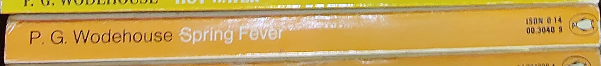 P.G. Wodehouse  SPRING FEVER spine of book image