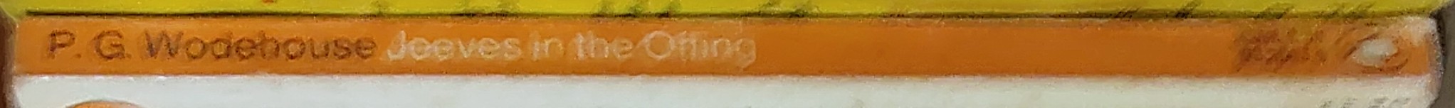 P.G. Wodehouse  JEEVES IN THE OFFING spine of book image