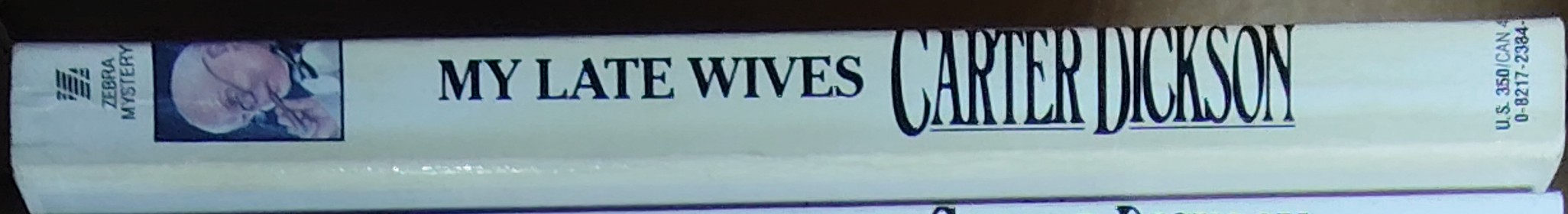 Carter Dickson  MY LATE WIVES spine of book image