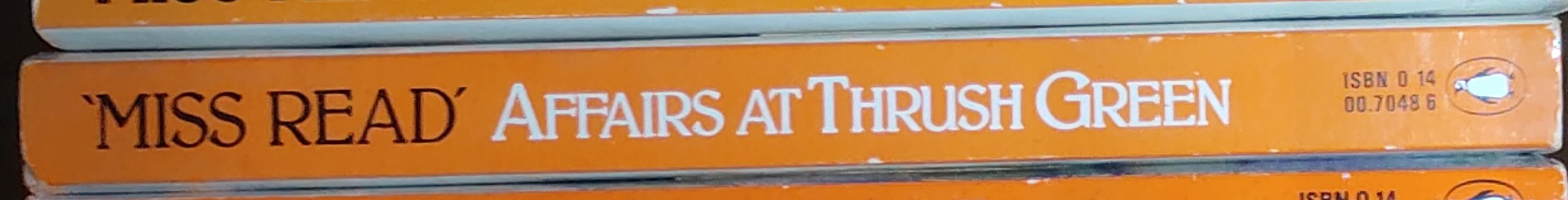 Miss Read  AFFAIRS AT THRUSH GREEN spine of book image