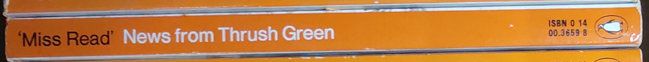 Miss Read  NEWS FROM THRUSH GREEN spine of book image