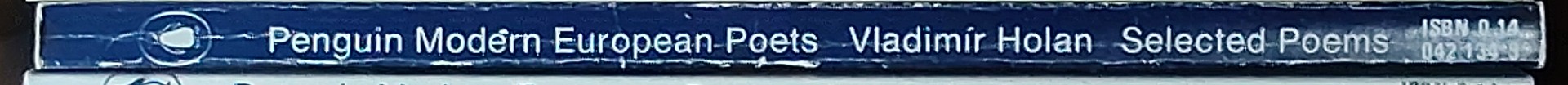 Vladimir Holan  SELECTED POEMS (Penguin Modern European Poets) spine of book image
