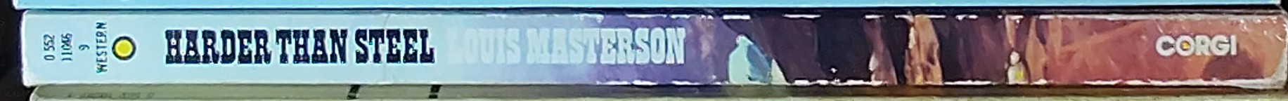 Louis Masterson  HARDER THAN STEEL spine of book image