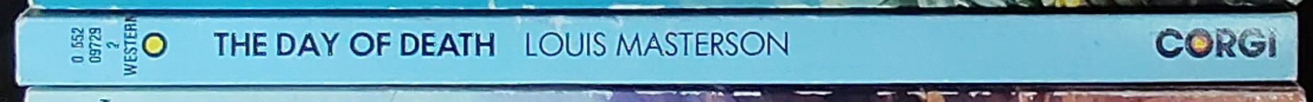 Louis Masterson  THE DAY OF DEATH spine of book image