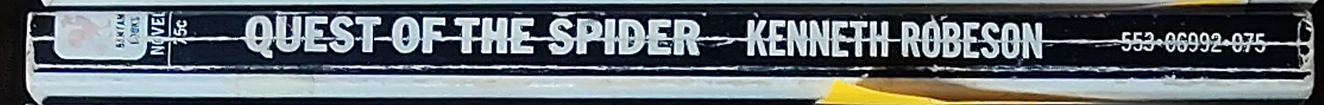 Kenneth Robeson  DOC SAVAGE: QUEST OF THE SPIDER spine of book image