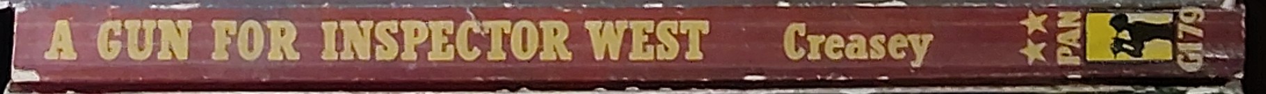 John Creasey  A GUN FOR INSPECTOR WEST spine of book image