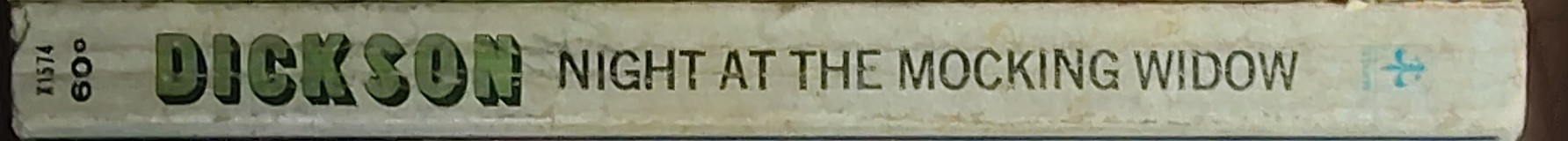 Carter Dickson  NIGHT AT THE MOCKING WIDOW spine of book image