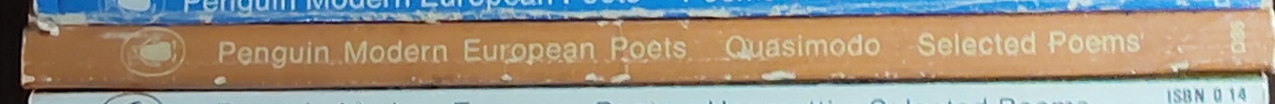 Quasimodo   SELECTED POEMS (Penguin Modern European Poets) spine of book image