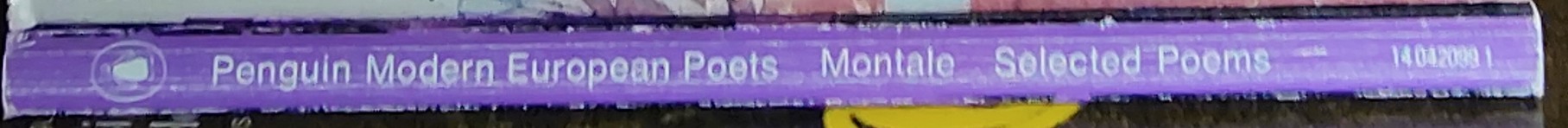 Eugenio Montale  SELECTED POEMS (Penguin Modern European Poets) spine of book image