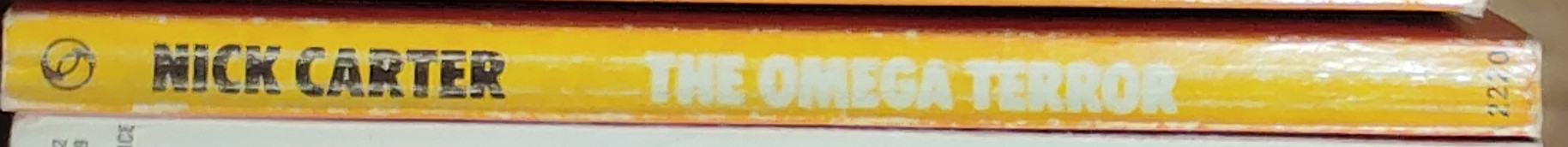 Nick Carter  THE OMEGA TERROR spine of book image