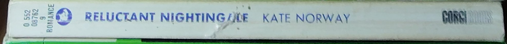 Kate Norway  RELUCTANT NIGHTINGALE spine of book image
