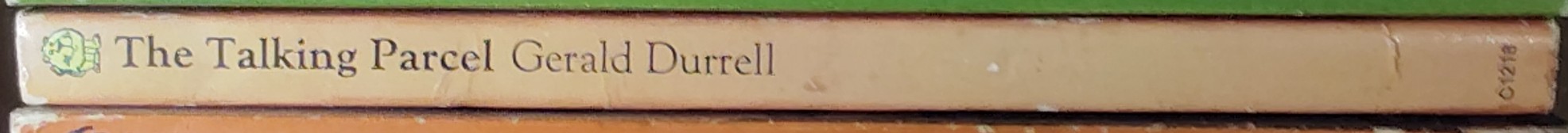 Gerald Durrell  THE TALKING PARCEL spine of book image