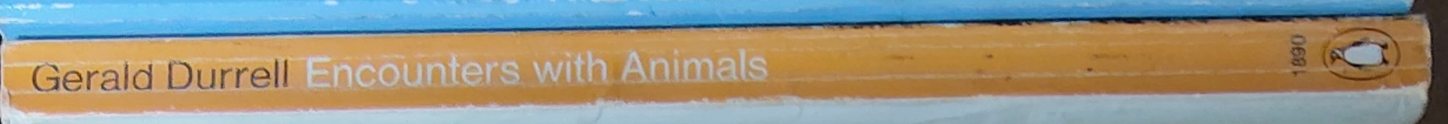 Gerald Durrell  ENCOUNTERS WITH ANIMALS spine of book image