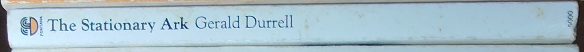 Gerald Durrell  THE STATIONARY ARK spine of book image